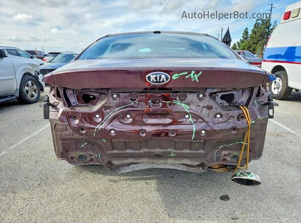 5XXGT4L39GG041948 2016 KIA OPTIMA Бордовый Вид сзади