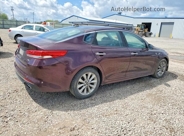5XXGU4L32GG007315 2016 KIA OPTIMA Темно-бордовый Задняя правая четверть