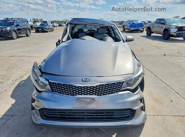 5XXGU4L34GG042289 2016 KIA OPTIMA Gray Front view
