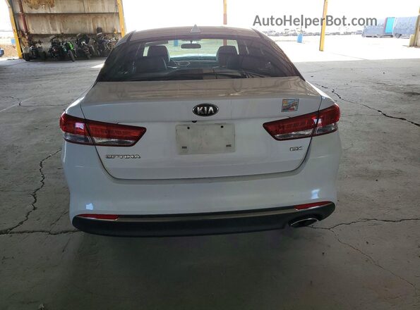 5XXGU4L34GG077950 2016 KIA OPTIMA Белый Вид сзади