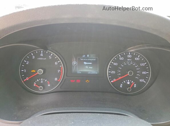 5XXGU4L39GG104561 2016 KIA OPTIMA Серый Вид щитка приборов