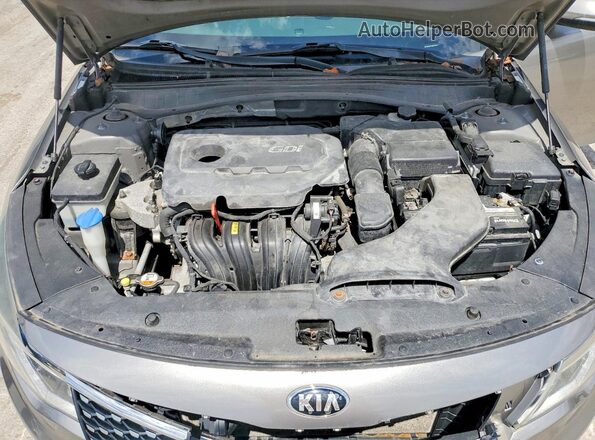 5XXGU4L39GG104561 2016 KIA OPTIMA Серый Вид задней части салона