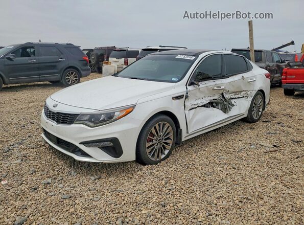 5XXGV4L24KG324770 2019 KIA OPTIMA Белый Передняя левая четверть