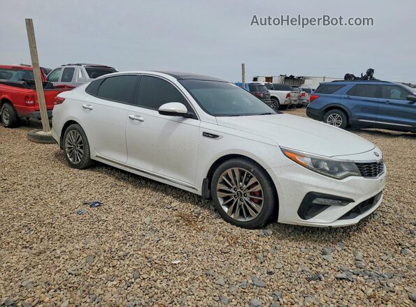 5XXGV4L24KG324770 2019 KIA OPTIMA Белый Передняя правая четверть
