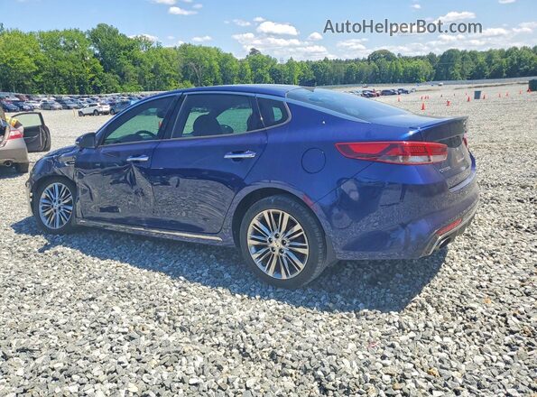 5XXGV4L2XHG160482 2017 KIA OPTIMA Blue Trasero izquierdo