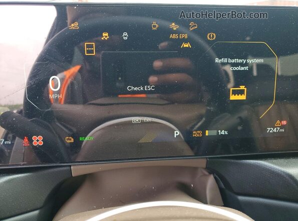 5XYAEFS50TG009782 2026 KIA EV9 Gray Vista del cuadro de instrumentos
