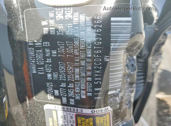 5XYK2CDF6TG376266 2026 KIA SPORTAGE Black Widok wnętrza 360 stopni