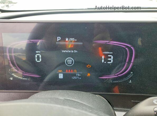5XYK33DF1RG188518 2024 KIA SPORTAGE Blue Instrument cluster view