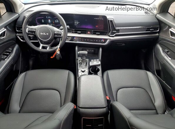 5XYK33DF1RG188518 2024 KIA SPORTAGE Blue Dashboard view