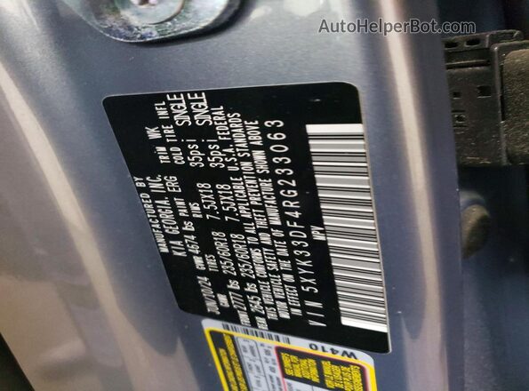 5XYK33DF4RG233063 2024 KIA SPORTAGE Gray სალონის 360-გრადუსიანი ხედი