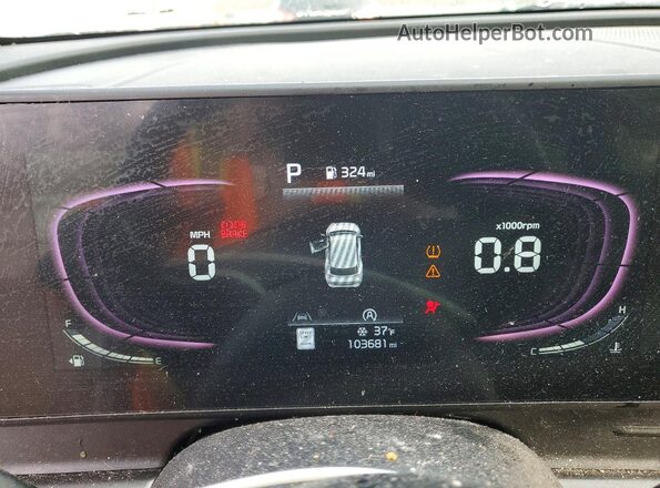 5XYK3CDF7RG160108 2024 KIA SPORTAGE White Vista del cuadro de instrumentos