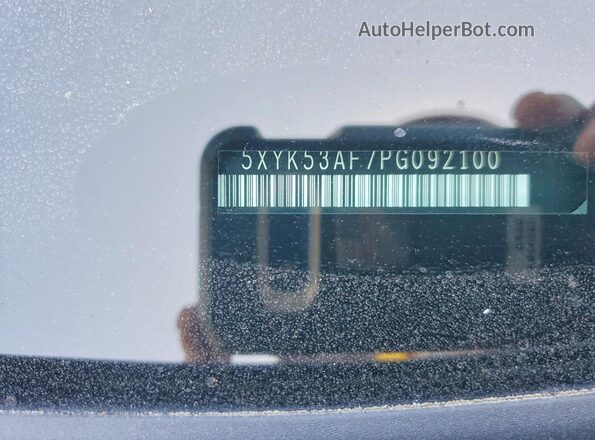 5XYK53AF7PG092100 2023 KIA SPORTAGE Серый Вид наклейки с VIN-кодом