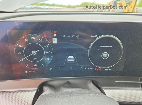 5XYK53DF2RG195164 2024 KIA SPORTAGE Угольный Вид щитка приборов