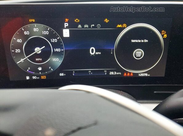 5XYK53DF4RG193223 2024 KIA SPORTAGE Gray Instrument cluster view