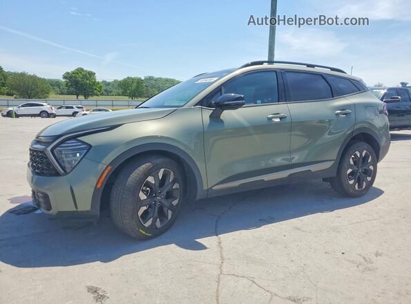 5XYK6CDF0RG156246 2024 KIA SPORTAGE Green წინა მარცხენა ხედი სამი მეოთხედიდან