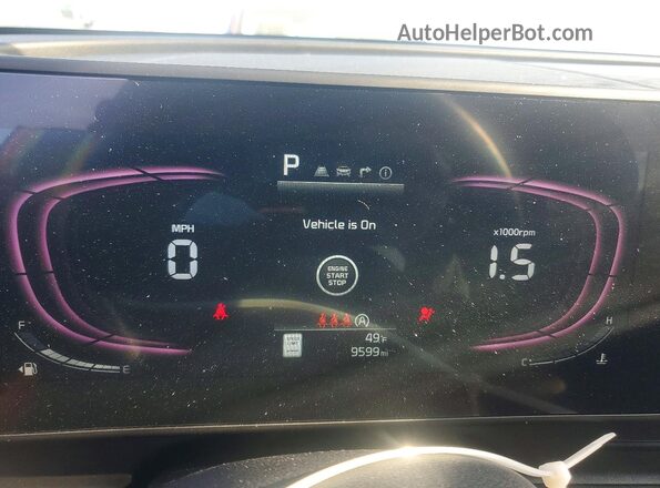 5XYK6CDF0SG239780 2025 KIA SPORTAGE Gray Instrument cluster view