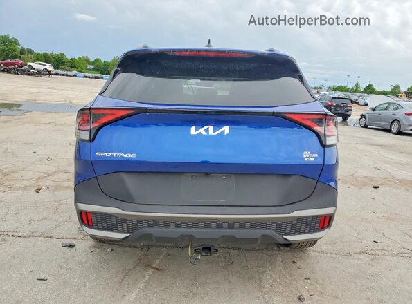 5XYK6CDF4RG186169 2024 KIA SPORTAGE Blue უკანა ხედი