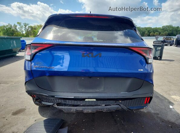 5XYK6CDF8SG317710 2025 KIA SPORTAGE Синий Вид сзади