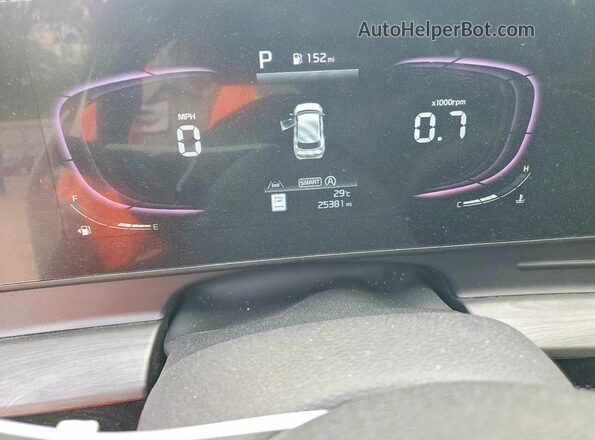 5XYK6CDF9RG158416 2024 KIA SPORTAGE Белый Вид щитка приборов