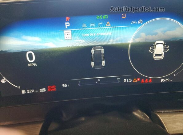 5XYK7CDF5RG169555 2024 KIA SPORTAGE Gray Instrument cluster view