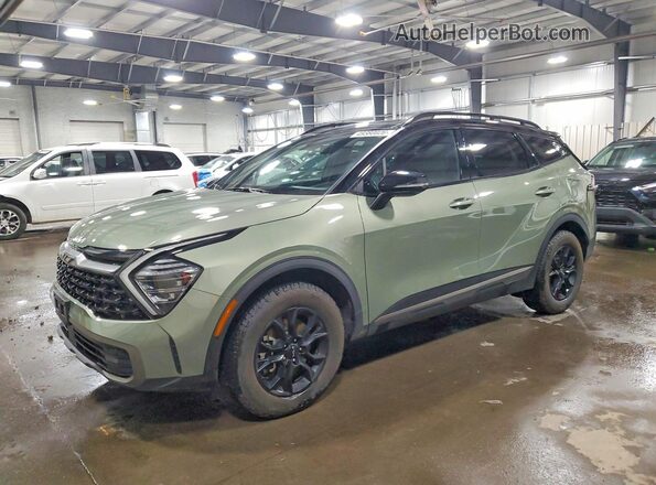 5XYK7CDF5RG178711 2024 KIA SPORTAGE Зеленый Передняя левая четверть