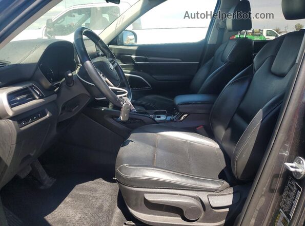 5XYP2DHC5MG106992 2021 KIA TELLURIDE Угольный Вид салона спереди