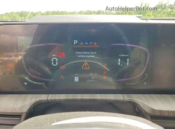 5XYP34GC6RG444388 2024 KIA TELLURIDE Black Вид щитка приладів