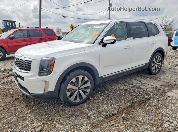 5XYP34HC1LG080709 2020 KIA TELLURIDE White წინა მარცხენა ხედი სამი მეოთხედიდან