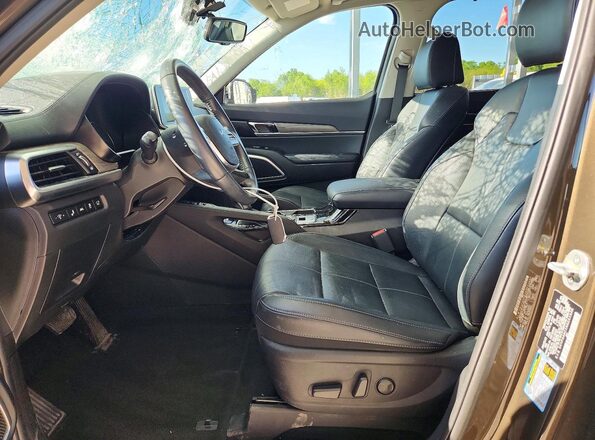 5XYP34HC1NG251946 2022 KIA TELLURIDE Brown Widok wnętrza z przodu
