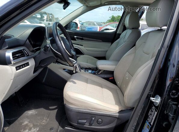 5XYP34HC3NG195525 2022 KIA TELLURIDE Black წინა სალონის ხედი