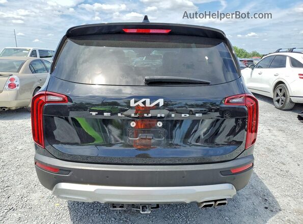 5XYP34HC3NG195525 2022 KIA TELLURIDE Black უკანა ხედი