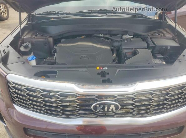 5XYP34HC4MG191692 2021 KIA TELLURIDE Бордовый Вид подкапотного пространства