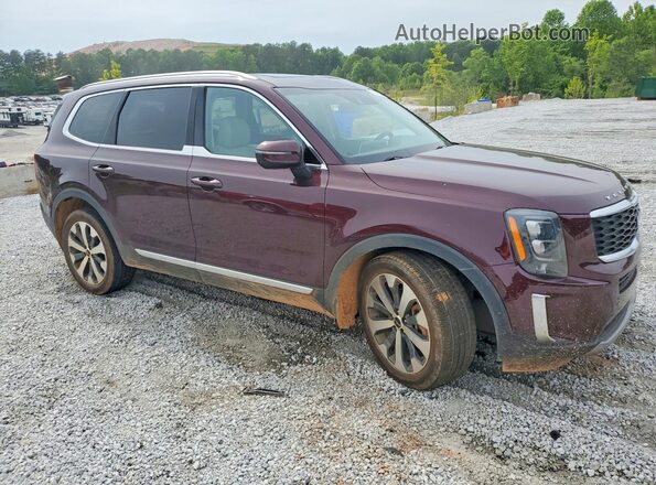 5XYP34HC7NG310997 2022 KIA TELLURIDE Бордовый Передняя правая четверть