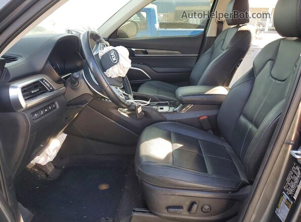 5XYP34HC8MG119510 2021 KIA TELLURIDE Gray წინა სალონის ხედი