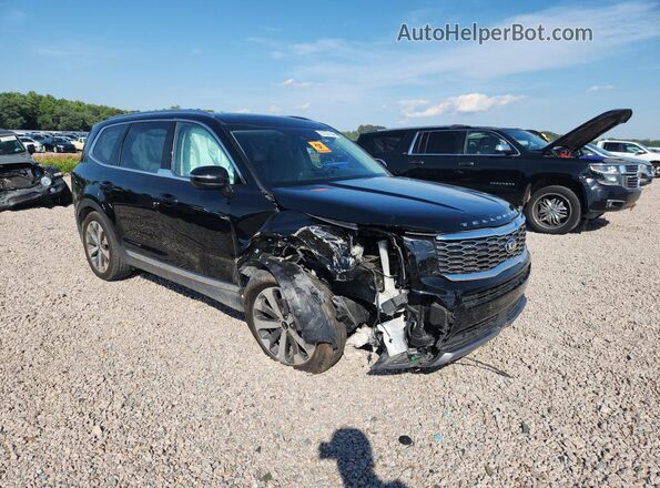 5XYP34HCXMG120237 2021 KIA TELLURIDE Черный Передняя правая четверть