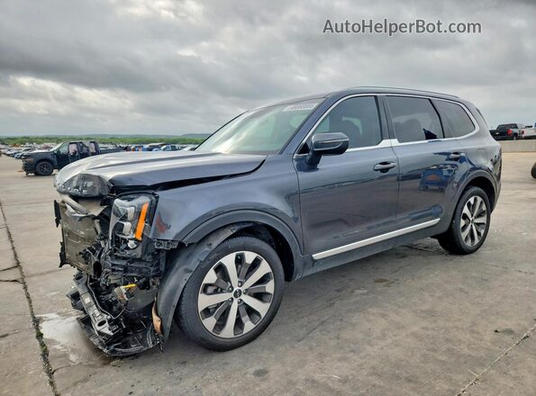 5XYP34HCXNG226558 2022 KIA TELLURIDE Gray Przód lewy