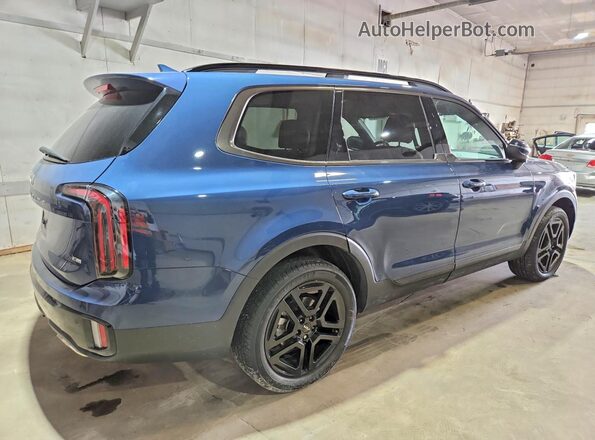 5XYP3DGC0RG477757 2024 KIA TELLURIDE Blue Trasero derecho