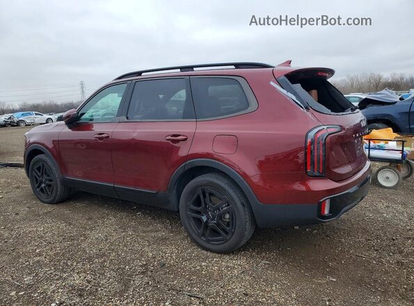 5XYP3DGC0RG523409 2024 KIA TELLURIDE Burgundy Հետևի ձախ