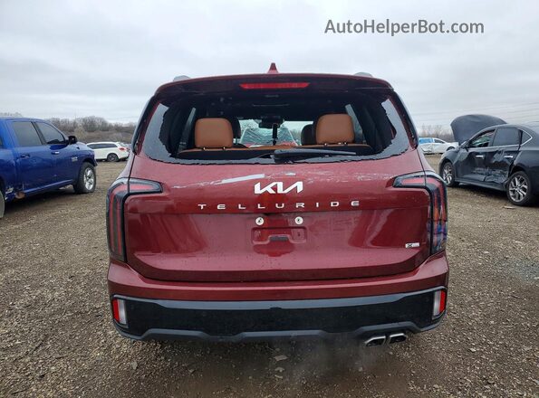 5XYP3DGC0RG523409 2024 KIA TELLURIDE Burgundy Հետևի տեսք