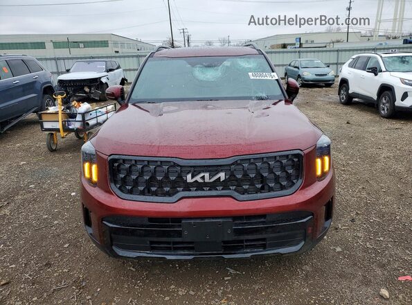 5XYP3DGC0RG523409 2024 KIA TELLURIDE Burgundy Դիմացի տեսք