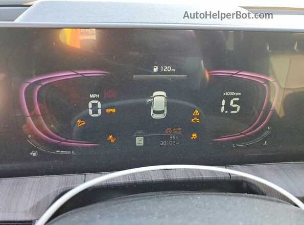 5XYP3DGC8RG433571 2024 KIA TELLURIDE Black Вид щитка приладів