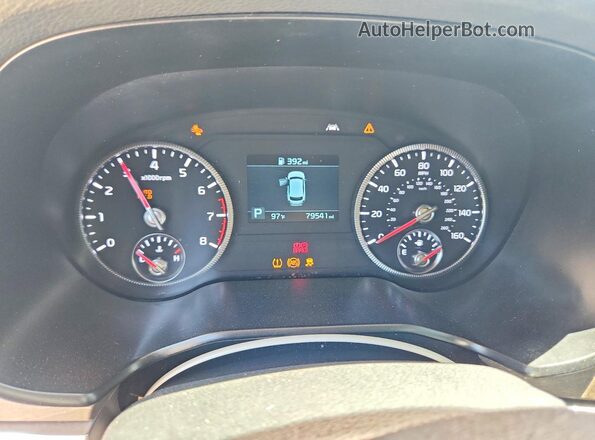 5XYP3DHC1LG083156 2020 KIA TELLURIDE Black Vista del cuadro de instrumentos