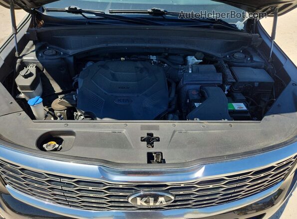 5XYP3DHC1LG083156 2020 KIA TELLURIDE Black Vista del compartimento del motor