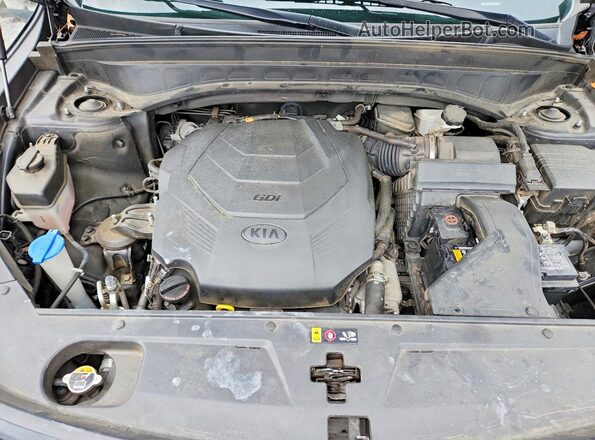 5XYP3DHC3MG178741 2021 KIA TELLURIDE Black Widok komory silnika