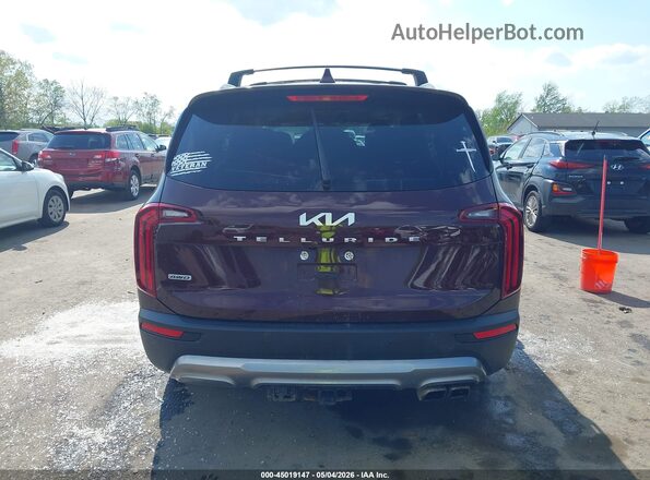 5XYP3DHC3NG221153 2022 KIA TELLURIDE Бордовый 