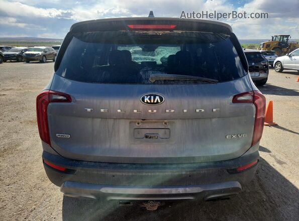 5XYP3DHC6LG056373 2020 KIA TELLURIDE Silver უკანა ხედი