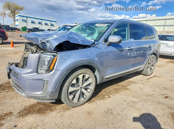 5XYP3DHC6LG056373 2020 KIA TELLURIDE Silver წინა მარცხენა ხედი სამი მეოთხედიდან