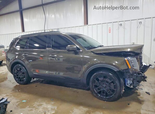5XYP3DHC6MG106576 2021 KIA TELLURIDE Brown წინა მარჯვენა