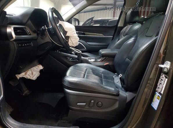 5XYP3DHC6MG106576 2021 KIA TELLURIDE Brown წინა სალონის ხედი