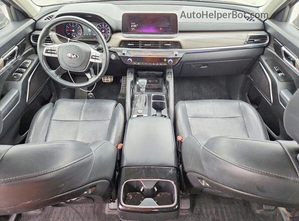 5XYP54HC0MG127420 2021 KIA TELLURIDE Burgundy წინა პანელის ხედი